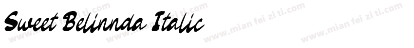 Sweet Belinnda Italic字体转换